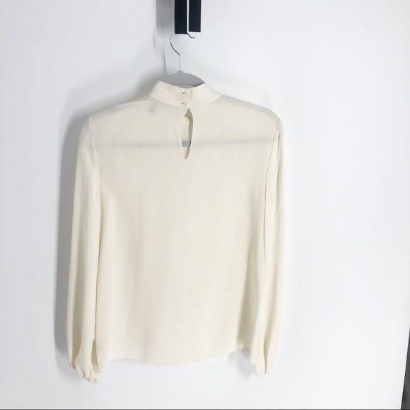 Theory Mock Neck Silk Top Sz S - Picture 7 of 8